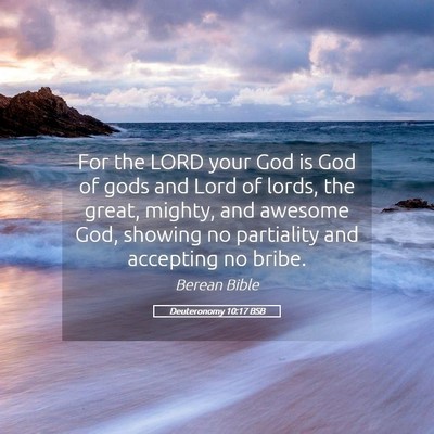 Picture 05 - Deuteronomy 10:17 BSB - For the LORD your God is God of gods and Lord of - Bible Verse Picture