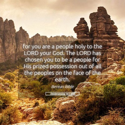 Picture 05 - Deuteronomy 14:2 BSB - for you are a people holy to the LORD your God. - Bible Verse Picture