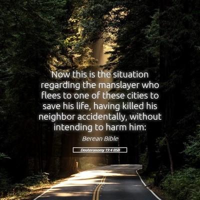 Picture 05 - Deuteronomy 19:4 BSB - Now this is the situation regarding the manslayer - Bible Verse Picture