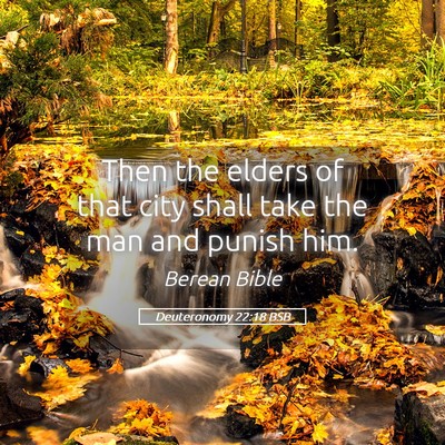 Picture 05 - Deuteronomy 22:18 BSB - Then the elders of that city shall take the man - Bible Verse Picture