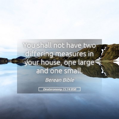 Picture 05 - Deuteronomy 25:14 BSB - You shall not have two differing measures in your - Bible Verse Picture