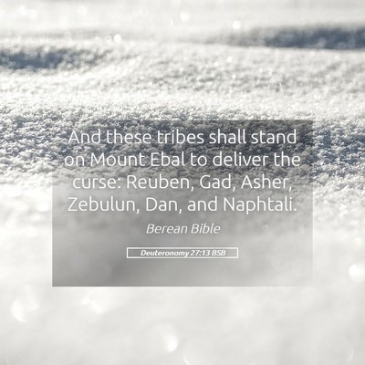 Picture 05 - Deuteronomy 27:13 BSB - And these tribes shall stand on Mount Ebal to - Bible Verse Picture