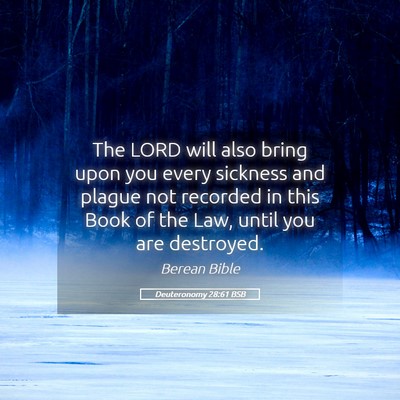 Picture 05 - Deuteronomy 28:61 BSB - The LORD will also bring upon you every sickness - Bible Verse Picture