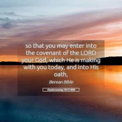 Picture 05 - Deuteronomy 29:12 BSB - so that you may enter into the covenant of the - Bible Verse Picture