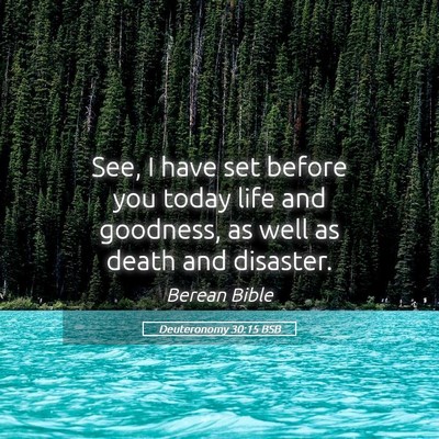 Picture 05 - Deuteronomy 30:15 BSB - See, I have set before you today life and - Bible Verse Picture