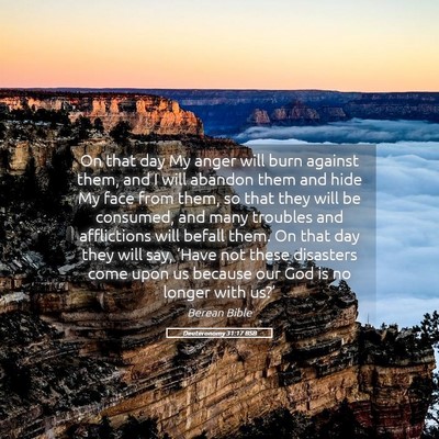 Picture 05 - Deuteronomy 31:17 BSB - On that day My anger will burn against them, and - Bible Verse Picture
