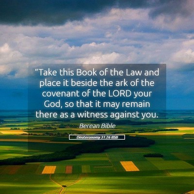 Picture 05 - Deuteronomy 31:26 BSB - “Take this Book of the Law and place it beside - Bible Verse Picture