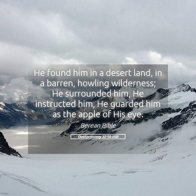 Picture 05 - Deuteronomy 32:10 BSB - He found him in a desert land, in a barren, - Bible Verse Picture