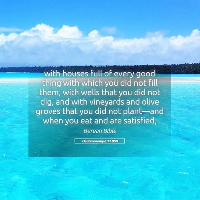 Picture 05 - Deuteronomy 6:11 BSB - with houses full of every good thing with which - Bible Verse Picture