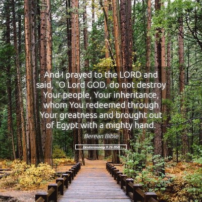 Picture 05 - Deuteronomy 9:26 BSB - And I prayed to the LORD and said, “O Lord GOD, - Bible Verse Picture