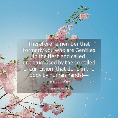 Picture 05 - Ephesians 2:11 BSB - Therefore remember that formerly you who are - Bible Verse Picture