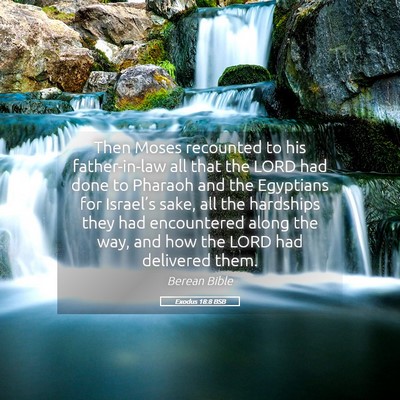 Picture 05 - Exodus 18:8 BSB - Then Moses recounted to his father-in-law all - Bible Verse Picture