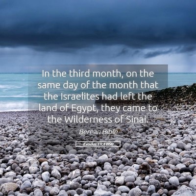 Picture 05 - Exodus 19:1 BSB - In the third month, on the same day of the month - Bible Verse Picture