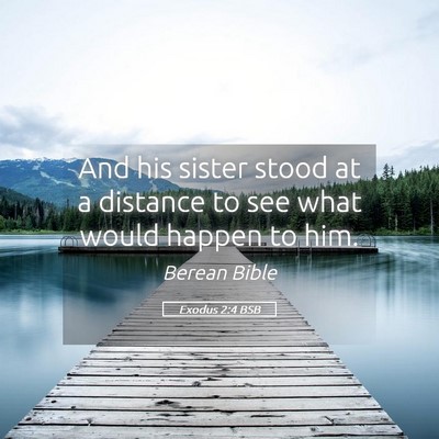 Picture 05 - Exodus 2:4 BSB - And his sister stood at a distance to see what - Bible Verse Picture