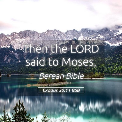 Picture 05 - Exodus 30:11 BSB - Then the LORD said to - Bible Verse Picture