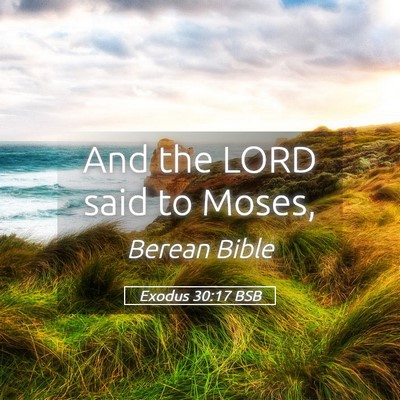Picture 05 - Exodus 30:17 BSB - And the LORD said to - Bible Verse Picture