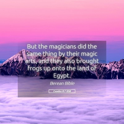 Picture 05 - Exodus 8:7 BSB - But the magicians did the same thing by their - Bible Verse Picture
