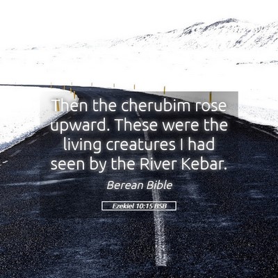 Picture 05 - Ezekiel 10:15 BSB - Then the cherubim rose upward. These were the - Bible Verse Picture