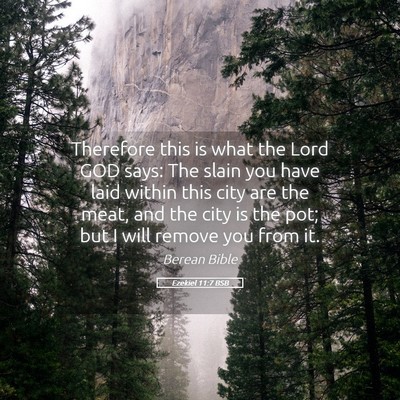 Picture 05 - Ezekiel 11:7 BSB - Therefore this is what the Lord GOD says: The - Bible Verse Picture
