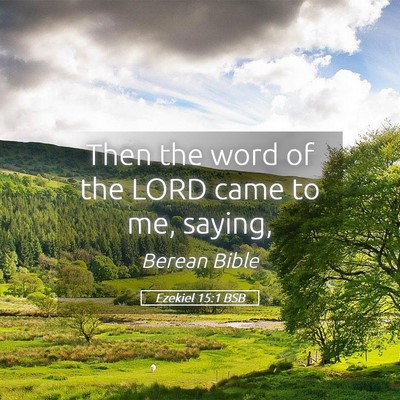 Picture 05 - Ezekiel 15:1 BSB - Then the word of the LORD came to me, - Bible Verse Picture