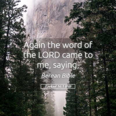 Picture 05 - Ezekiel 16:1 BSB - Again the word of the LORD came to me, - Bible Verse Picture