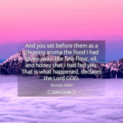 Picture 05 - Ezekiel 16:19 BSB - And you set before them as a pleasing aroma the - Bible Verse Picture