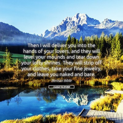 Picture 05 - Ezekiel 16:39 BSB - Then I will deliver you into the hands of your - Bible Verse Picture