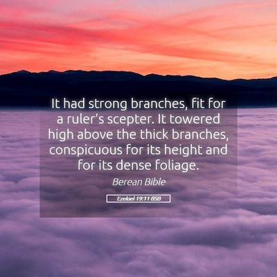 Picture 05 - Ezekiel 19:11 BSB - It had strong branches, fit for a ruler’s - Bible Verse Picture