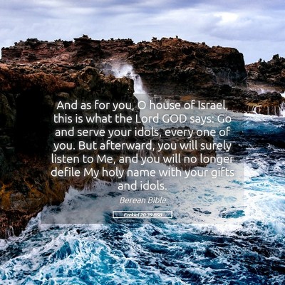Picture 05 - Ezekiel 20:39 BSB - And as for you, O house of Israel, this is what - Bible Verse Picture