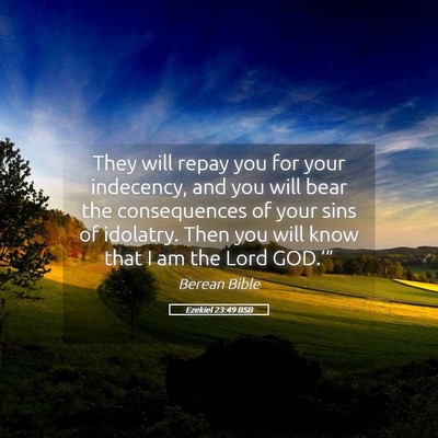 Picture 05 - Ezekiel 23:49 BSB - They will repay you for your indecency, and you - Bible Verse Picture