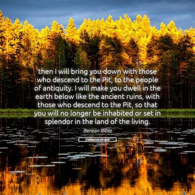 Picture 05 - Ezekiel 26:20 BSB - then I will bring you down with those who descend - Bible Verse Picture