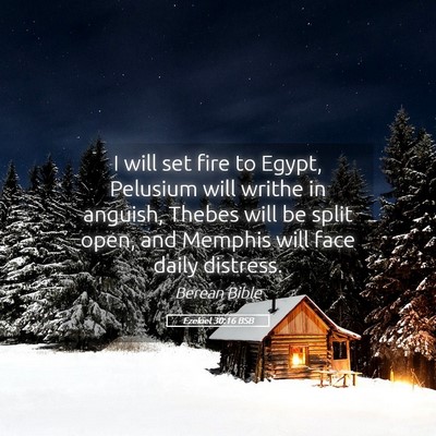 Picture 05 - Ezekiel 30:16 BSB - I will set fire to Egypt, Pelusium will writhe in - Bible Verse Picture