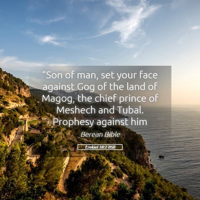 Picture 05 - Ezekiel 38:2 BSB - “Son of man, set your face against Gog of the - Bible Verse Picture