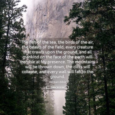 Picture 05 - Ezekiel 38:20 BSB - The fish of the sea, the birds of the air, the - Bible Verse Picture
