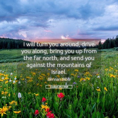 Picture 05 - Ezekiel 39:2 BSB - I will turn you around, drive you along, bring - Bible Verse Picture