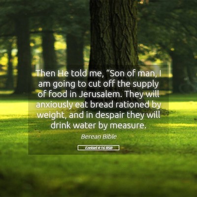 Picture 05 - Ezekiel 4:16 BSB - Then He told me, “Son of man, I am going to cut - Bible Verse Picture