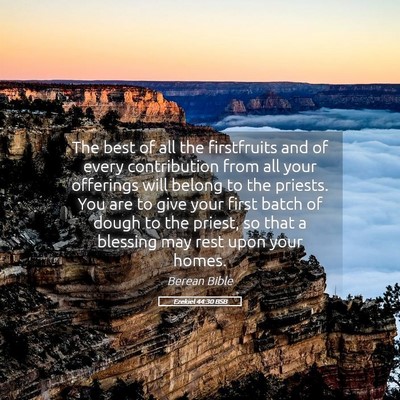 Picture 05 - Ezekiel 44:30 BSB - The best of all the firstfruits and of every - Bible Verse Picture