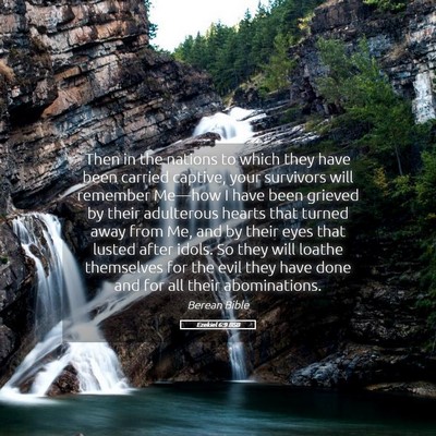 Picture 05 - Ezekiel 6:9 BSB - Then in the nations to which they have been - Bible Verse Picture
