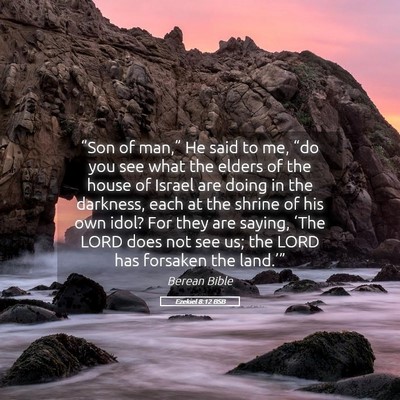 Picture 05 - Ezekiel 8:12 BSB - “Son of man,” He said to me, “do you see - Bible Verse Picture