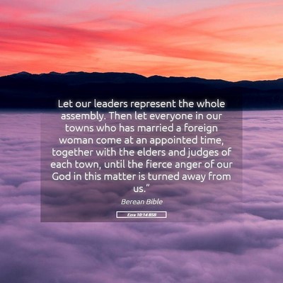 Picture 05 - Ezra 10:14 BSB - Let our leaders represent the whole assembly. - Bible Verse Picture