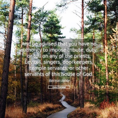 Picture 05 - Ezra 7:24 BSB - And be advised that you have no authority to - Bible Verse Picture