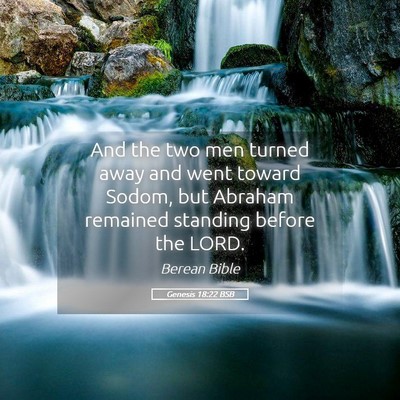 Picture 05 - Genesis 18:22 BSB - And the two men turned away and went toward - Bible Verse Picture