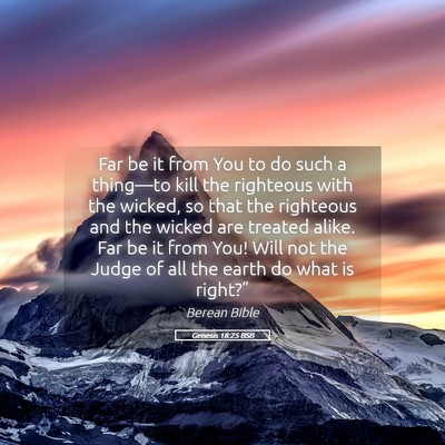 Picture 05 - Genesis 18:25 BSB - Far be it from You to do such a thing—to kill - Bible Verse Picture