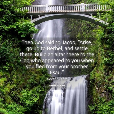 Picture 05 - Genesis 35:1 BSB - Then God said to Jacob, “Arise, go up to - Bible Verse Picture