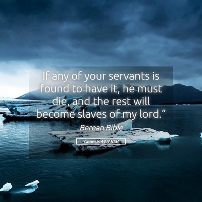 Picture 05 - Genesis 44:9 BSB - If any of your servants is found to have it, he - Bible Verse Picture