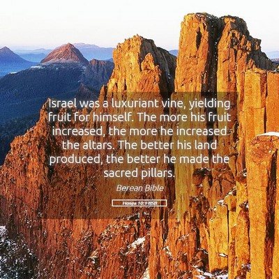 Picture 05 - Hosea 10:1 BSB - Israel was a luxuriant vine, yielding fruit for - Bible Verse Picture