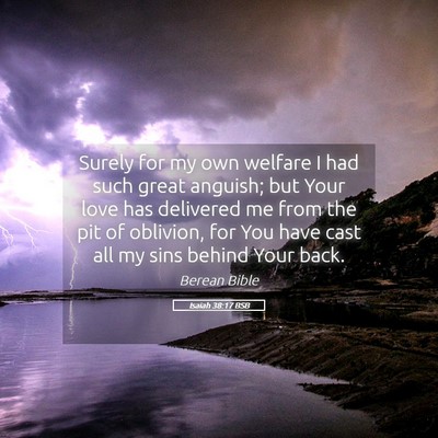 Picture 05 - Isaiah 38:17 BSB - Surely for my own welfare I had such great - Bible Verse Picture