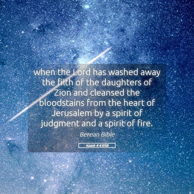 Picture 05 - Isaiah 4:4 BSB - when the Lord has washed away the filth of the - Bible Verse Picture
