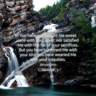 Picture 05 - Isaiah 43:24 BSB - You have not bought Me sweet cane with your - Bible Verse Picture