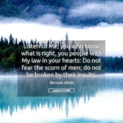 Picture 05 - Isaiah 51:7 BSB - Listen to Me, you who know what is right, you - Bible Verse Picture